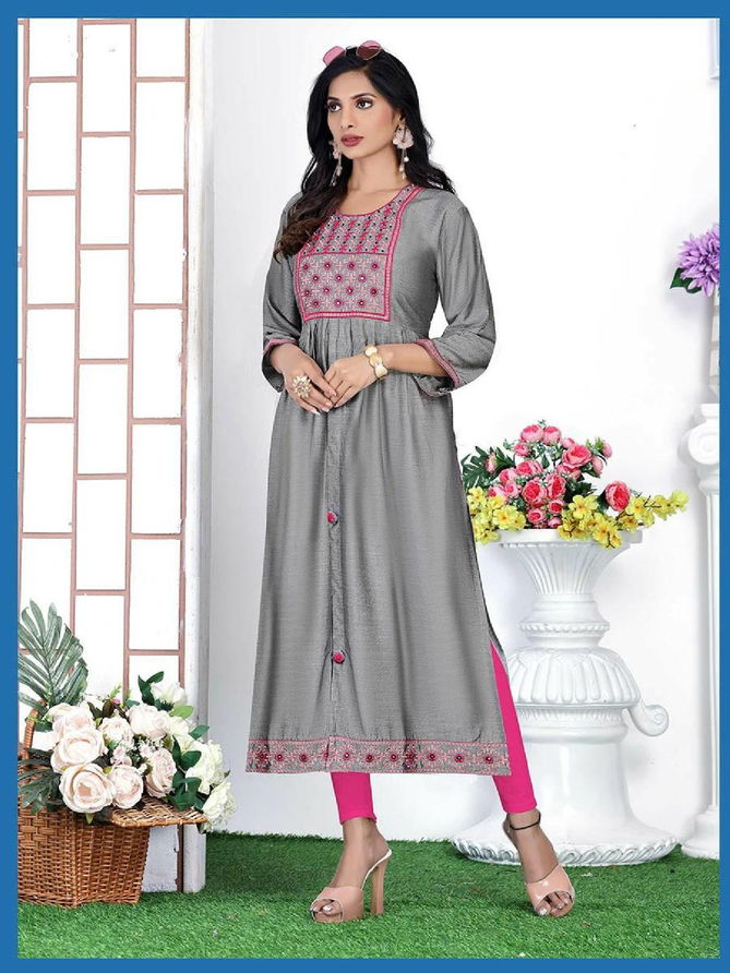 Beauty Queen Blue Bell New Exclusive Wear Designer Fancy Kurti Collection